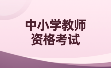 中小学教师资格考试